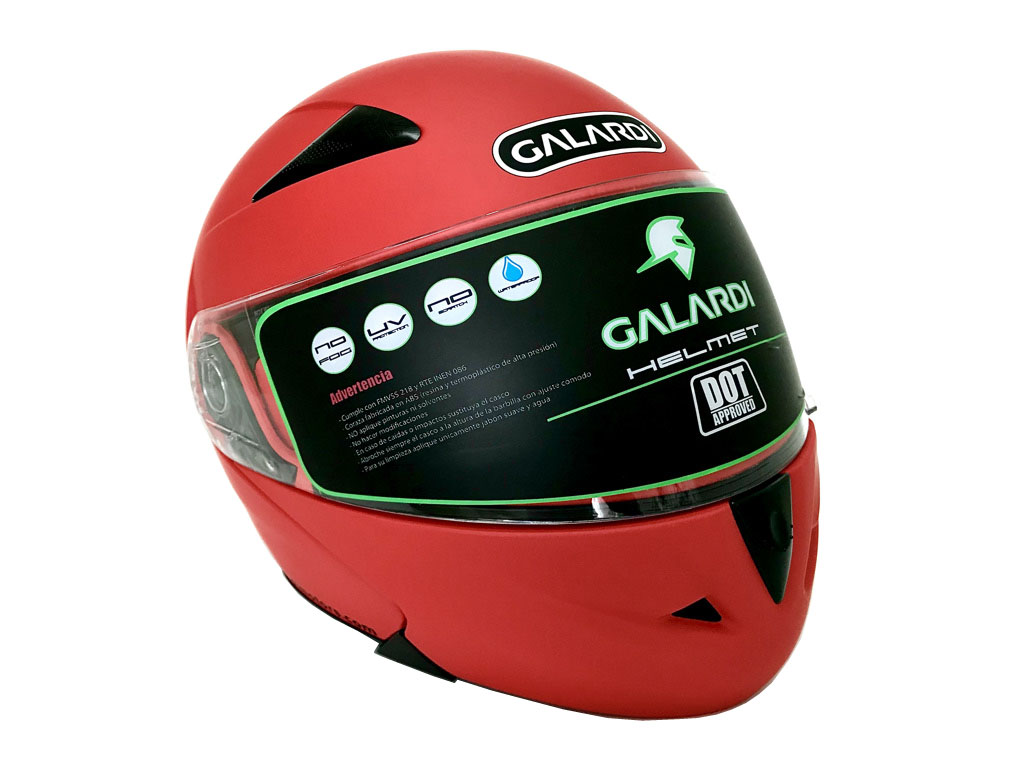 CASCO GALARDI DOT 803 ROJO MATE M
