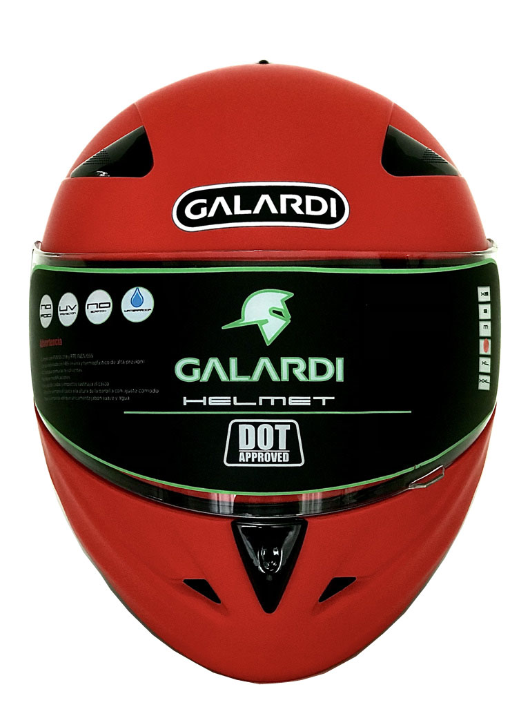 CASCO GALARDI DOT 803 ROJO MATE XL